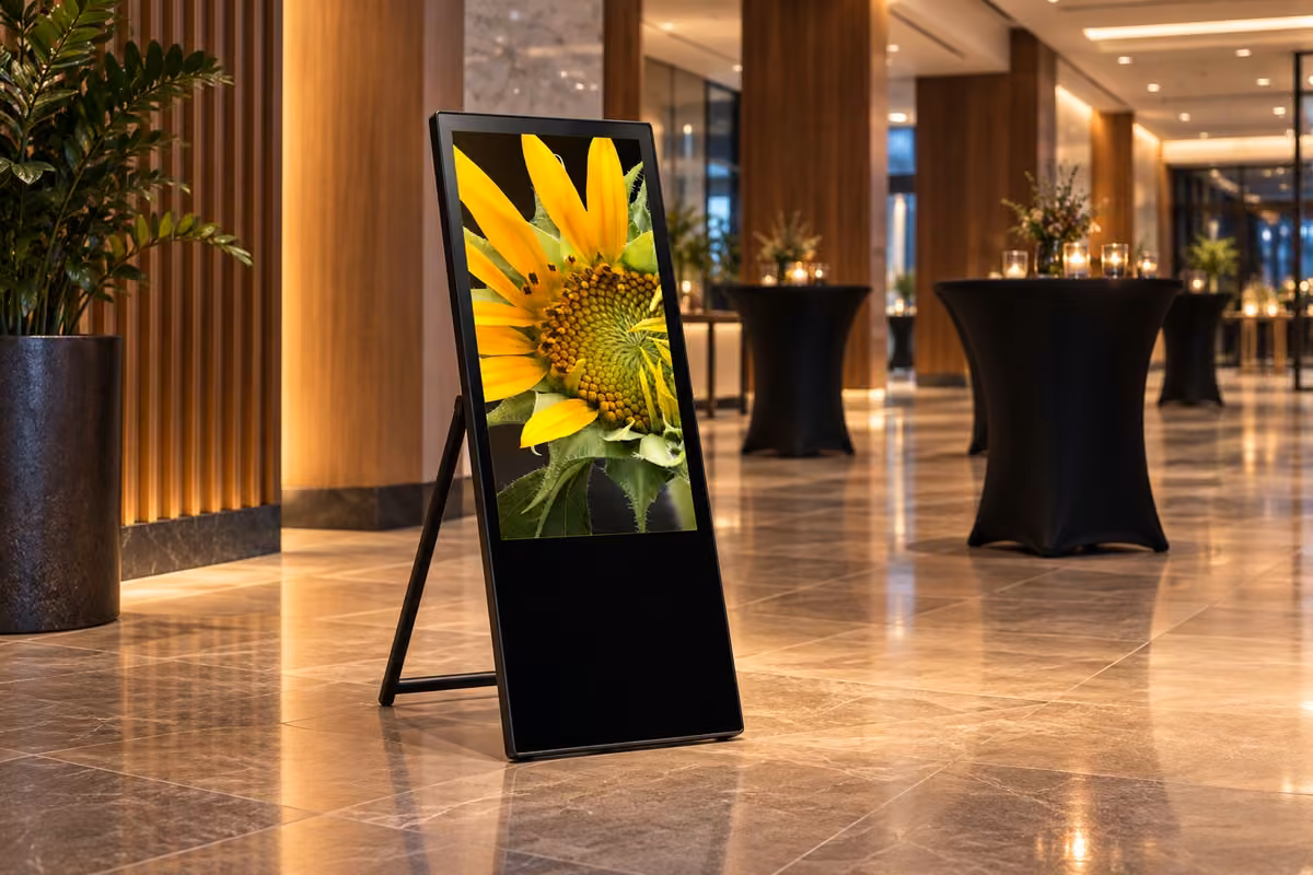 lcd-panel-acko-43 — Konferenční foyer, ilustrativní vizualizace