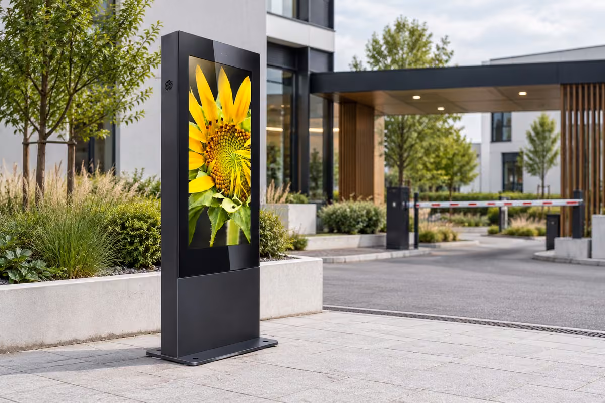 totem-outdoor — Vstup do areálu, ilustrativní vizualizace